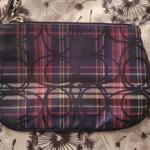 Small coach wristlet